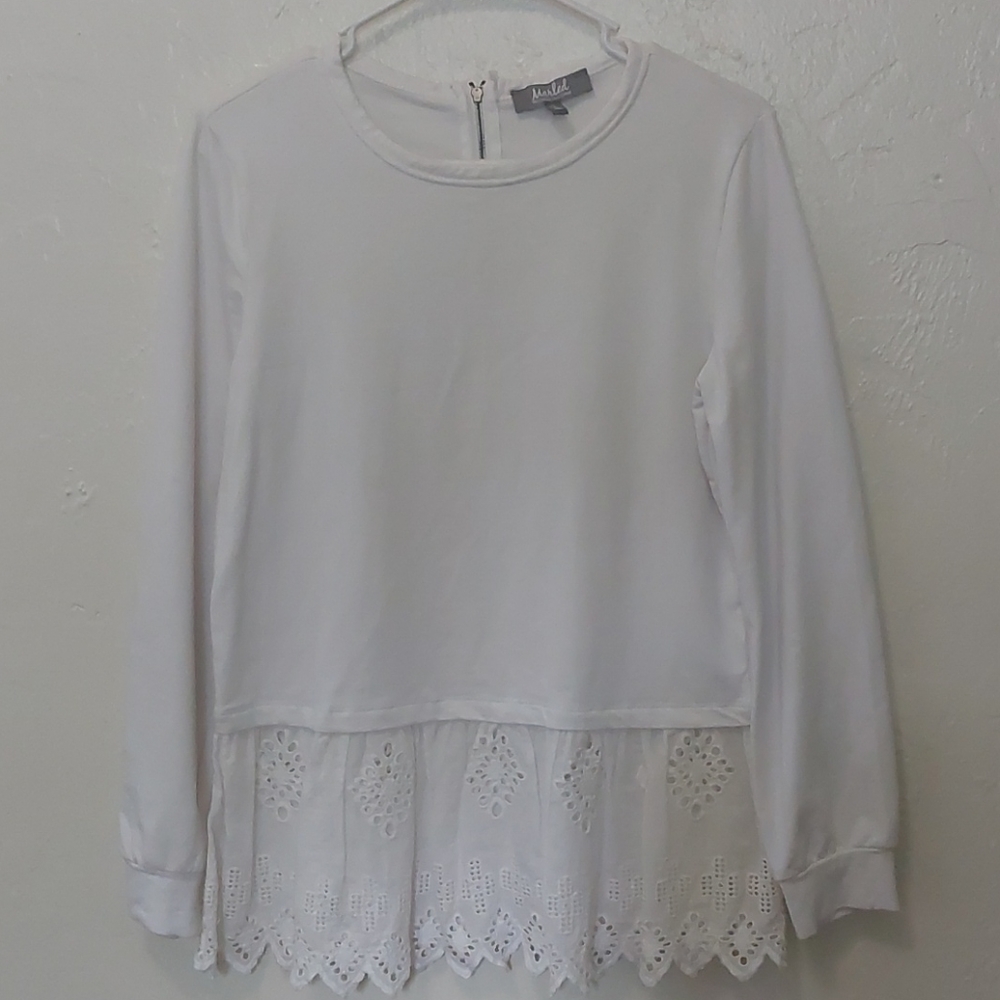 Long sleeve white shirt